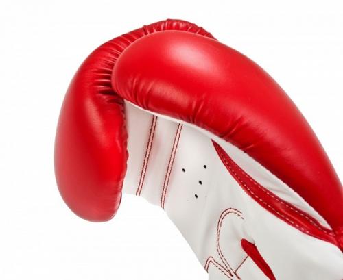 دستکش بوکس آدیداس سفید-قرمز adidas boxing glove redwhite adibt02 2