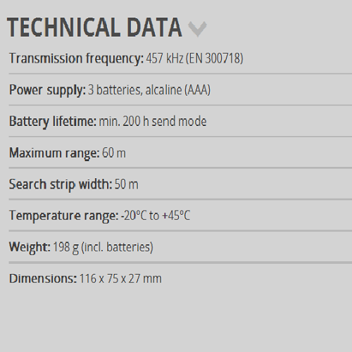 زنده یاب مدل Dsp Standard pieps dsp standard