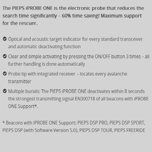 میل سونداژ260cm مدل Iprobe pieps iprobe one 260cm