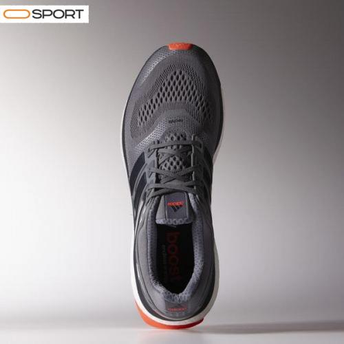 کفش انرژی بوست آدیداس طوسی adidas energy boost 2 dark greysolar red b44285 3